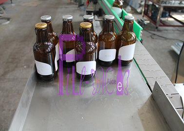 PLC adhesivo de la máquina de etiquetado de la botella del acero inoxidable sistema controlado
