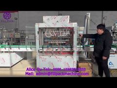 2091 M19 Máquina llenadora de flujo por gravedad de acero inoxidable para botellas de vidrio de línea recta de 6 estaciones Kazajstán