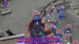 2251 J18 Botella de plástico con tapa de rosca de tipo dividido lineal Llenado de pistón autocebante de 6 estaciones Ca de 4 ruedas