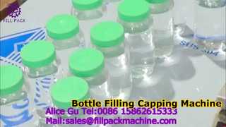 2265 J40 Botella de vidrio lineal de boca ancha, cuerpo dividido, llenado con bomba magnética de 2 cabezales y tapado de 4 ruedas