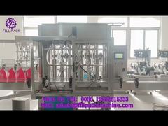 2159 M10 Detergente líquido de pistón dividido lineal Productos de llenado, taponado y etiquetado de 6 estaciones