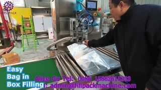 Máquina llenadora y selladora de bolsas en cajas semiautomática de un solo cabezal 2109 L14