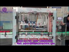 2167 M19 Bomba de engranajes servo de aceite lubricante de tipo dividido lineal Producción de llenado y taponado de 4 estaciones