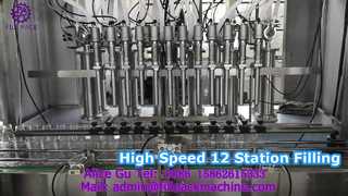 2270 J66 Máquina llenadora de pistón lineal, sin seguimiento, de 12 estaciones