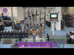 2157 J112 Máquina de llenado de 4 estaciones de aceite de pistón lineal