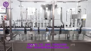 Máquina clasificadora, llenadora y taponadora de botellas de tipo dividido en línea para botellas pequeñas 2229 J2