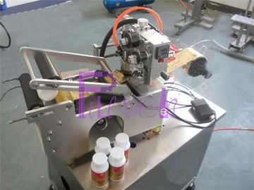 Máquina de etiquetado semi automática de la botella para las etiquetas de la etiqueta engomada con la impresora de la codificación de la fecha