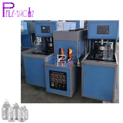 Máquina de moldeo por soplado de PET semiautomática 1 cavidad 2 sopladores + 1 calentador/equipo de soplado de botellas para 5 - 10L