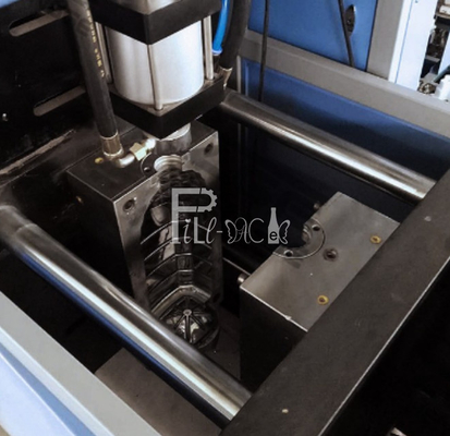 Máquina de moldeo por soplado de PET semiautomática 1 cavidad 2 sopladores + 1 calentador/equipo de soplado de botellas para 5 - 10L
