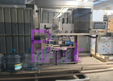 control del PLC de la máquina de etiquetado de la botella del galón del acero inoxidable 0-50BPM