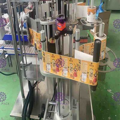 El doble de la máquina de SUS304 40m/Min Automatic Flat Bottle Labeling echó a un lado