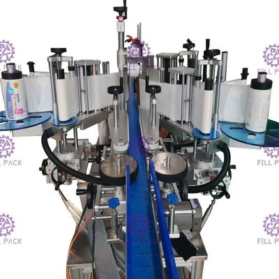 Máquina de etiquetado automática de la botella del plano del cuadrado etiqueta engomada adhesiva lateral doble formada especial