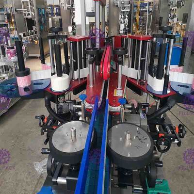 Máquina de etiquetado automática de la botella del plano del cuadrado etiqueta engomada adhesiva lateral doble formada especial