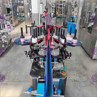 Máquina de etiquetado automática de la botella del plano del cuadrado etiqueta engomada adhesiva lateral doble formada especial
