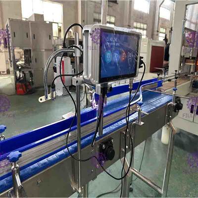 2 cabezas 120m/Min Inkjet Date Coder Machine con la boca ajustable