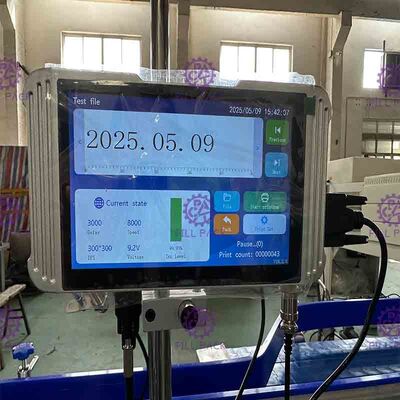 2 cabezas 120m/Min Inkjet Date Coder Machine con la boca ajustable