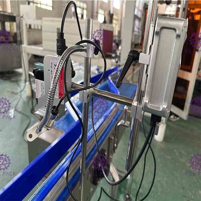 2 cabezas 120m/Min Inkjet Date Coder Machine con la boca ajustable