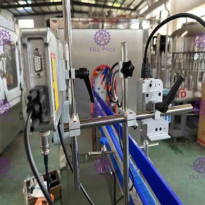 2 cabezas 120m/Min Inkjet Date Coder Machine con la boca ajustable