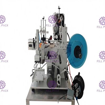 Máquina de etiquetado adhesiva de la botella de la etiqueta engomada 1800BPH semi automática para los lados cuadrados de la botella 3