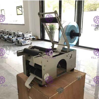 Máquina de etiquetado auta-adhesivo de Semiauto 50BPH con la impresora del código