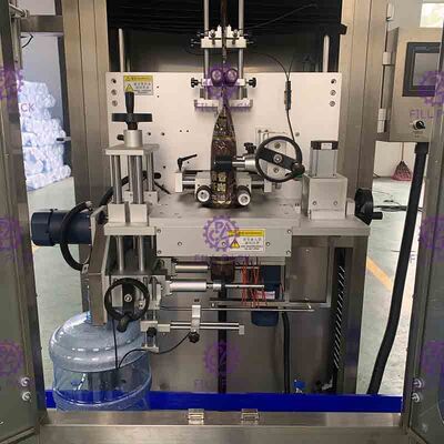Máquina de etiquetado del rotulador del galón del solo cuello principal automatización completa 300BPM