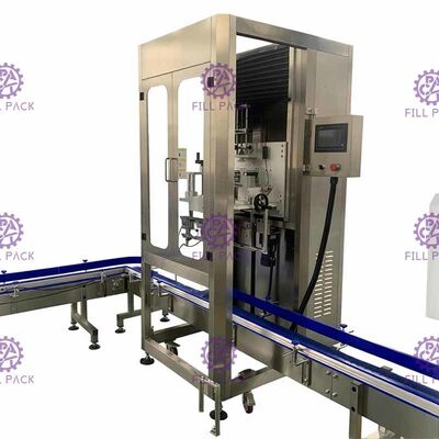 Máquina de etiquetado del rotulador del galón del solo cuello principal automatización completa 300BPM