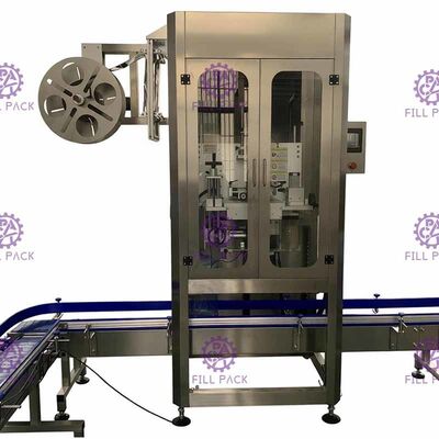 Máquina de etiquetado del rotulador del galón del solo cuello principal automatización completa 300BPM