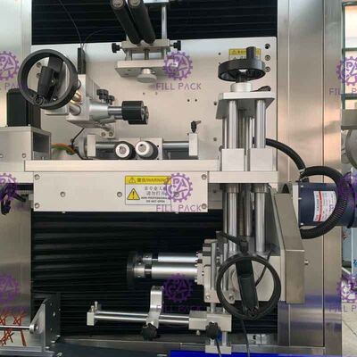 aplicador 400BPM de la manga del motor de Panasonic de la máquina de etiquetado de la botella del animal doméstico 1L