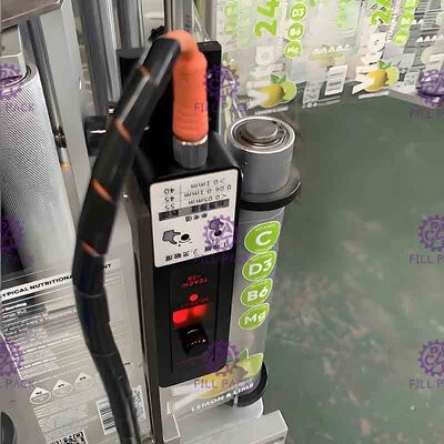 Bebida que procesa la máquina de etiquetado manual de la botella para las botellas, túnel que encoge