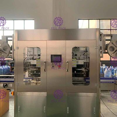 Máquina de etiquetado automática industrial, sistema de etiquetado de la manga de la cabeza del doble de la botella de la bebida