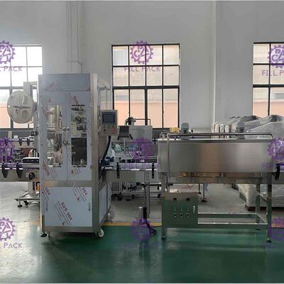 Mueble de la máquina de etiquetado de la manga del encogimiento del relleno en caliente SUS304 con las ruedas