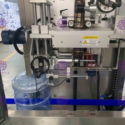 control del PLC de la máquina de etiquetado de la botella del galón del acero inoxidable 0-50BPM