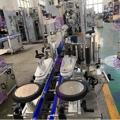 PLC adhesivo de la máquina de etiquetado de la botella del acero inoxidable sistema controlado