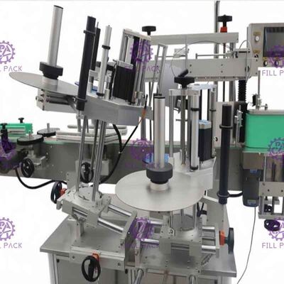 El doble echó a un lado máquina de etiquetado de la etiqueta engomada para la exactitud de cristal de la botella de cerveza +/- 1m m