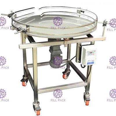 Tipo rotatorio semi automático de la clasificadora de la botella de cristal para la cadena de producción del agua