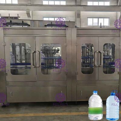 3L / botella plástica 2 del agua mineral 5L/10L en 1 equipo/planta/máquina/sistema/línea que capsulan de relleno de enjuague
