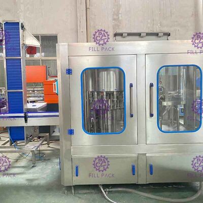 Máquina que capsula de relleno que se lava de relleno de la bebida de la planta del agua potable del PLC Monoblock
