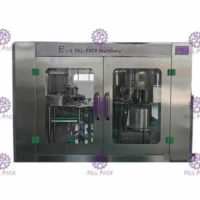 Máquina que capsula de relleno que se lava de relleno de la bebida de la planta del agua potable del PLC Monoblock