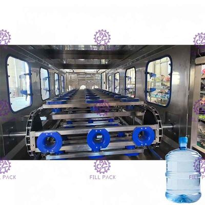 botella interior 450BPH y exterior automática Brusher - planta de relleno del galón del agua del barril