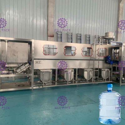 Línea 2 máquina de rellenar del agua de 5 galones/planta 300 BPH para el agua de Minear