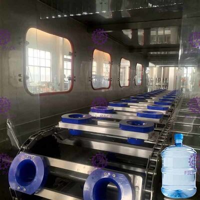 Máquina de embotellado pura del agua del PLC 300BPH 18.9L resistente a la corrosión