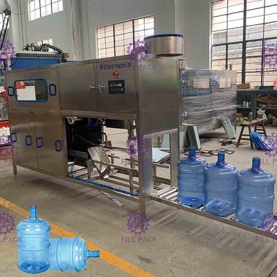 Monoblock máquina de rellenar del agua de 5 galones, cadena de producción del agua del barril