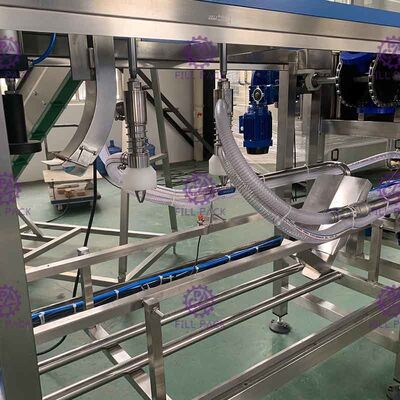 SUS304 máquina de rellenar del agua de 5 galones/línea, máquina de rellenar del agua pura 200BPH