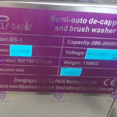 Máquina de rellenar del agua semi auto de la decapsuladora de 5 galones con la ventana de comprobación