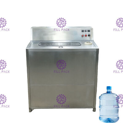 Máquina semi automática doble del fregado de las botellas de cristal de las cabezas para la línea de relleno de la bebida