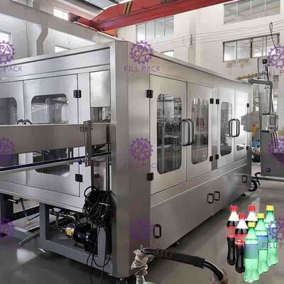 Control 3 del PLC en 1 máquina de rellenar carbonatada de la bebida para la botella redonda del ANIMAL DOMÉSTICO 0.3L-2L