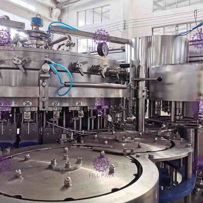 Control 3 del PLC en 1 máquina de rellenar carbonatada de la bebida para la botella redonda del ANIMAL DOMÉSTICO 0.3L-2L