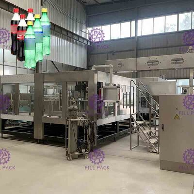 Control 3 del PLC en 1 máquina de rellenar carbonatada de la bebida para las botellas del ANIMAL DOMÉSTICO