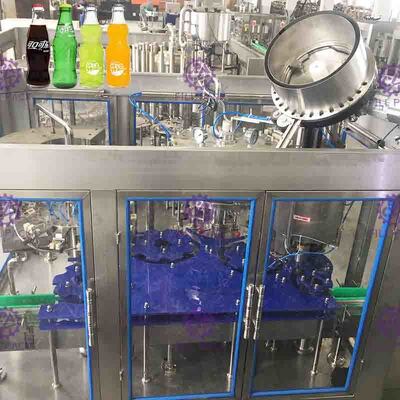 ACARICIE el vidrio plástico 3 en 1 máquina de embotellado del vino del agua chispeante/equipo/línea/planta/sistema monobloques