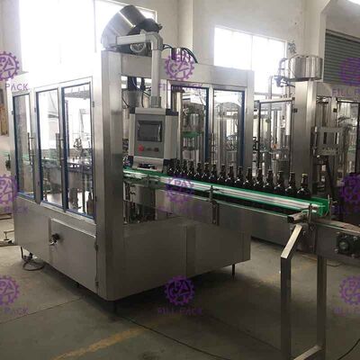 Monoblock 3 en 1 máquina de rellenar de la bebida carbónica de la botella de cristal